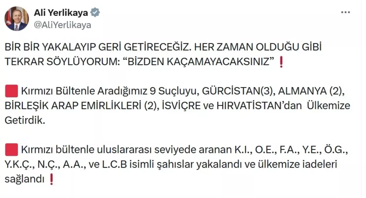 9 suclu uluslararasi operasyonla yakalandi kmJJmSMi