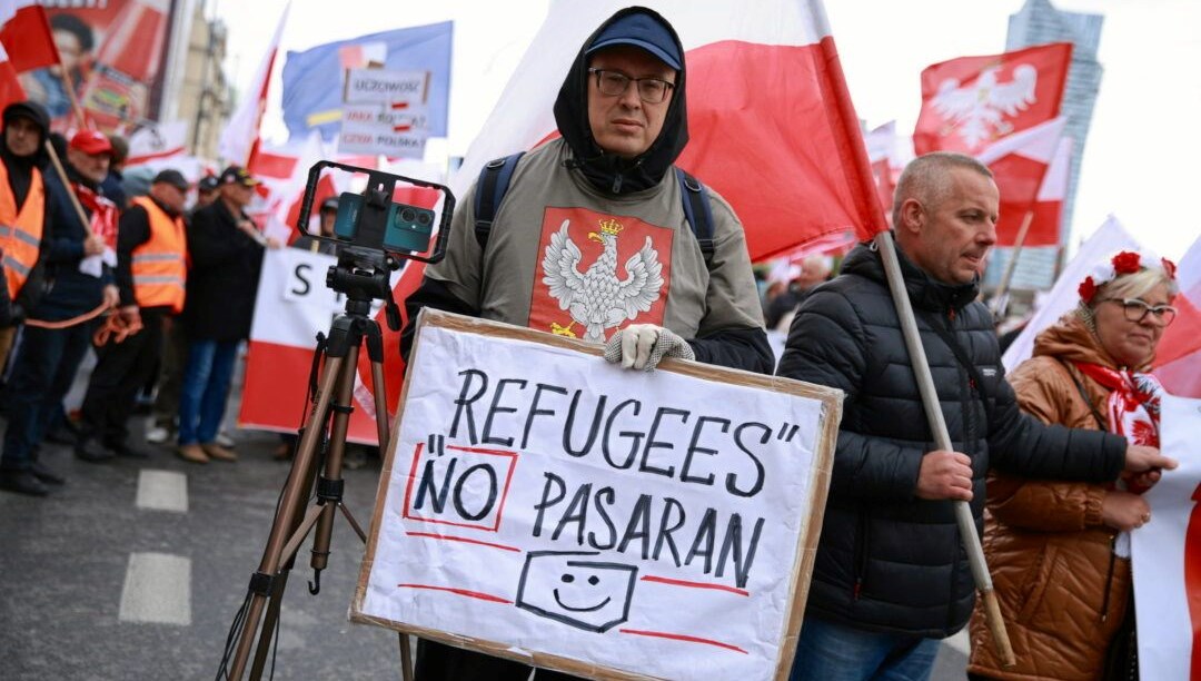 Polonya’da göçmen karşıtı eylem: “Tusk’tan kurtulmalıyız”