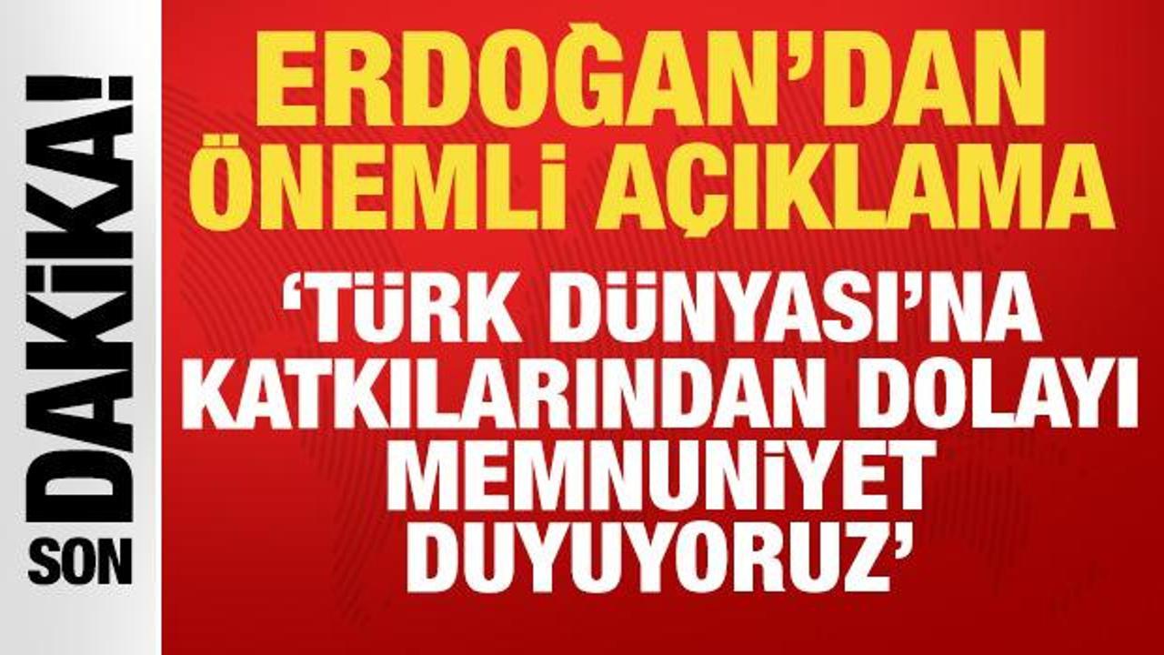 Erdoğan’dan önemli açıklama: Macaristan’ın, Türk Dünyası’na katkılarından dolayı memnunuz