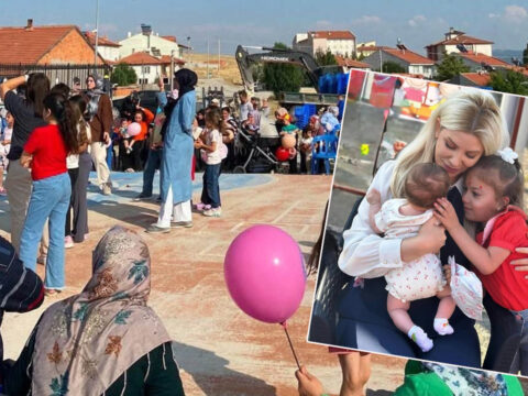 Kaymakam cocuklarla cocuk oldu kutahyada renkli kareler uugIAWs4